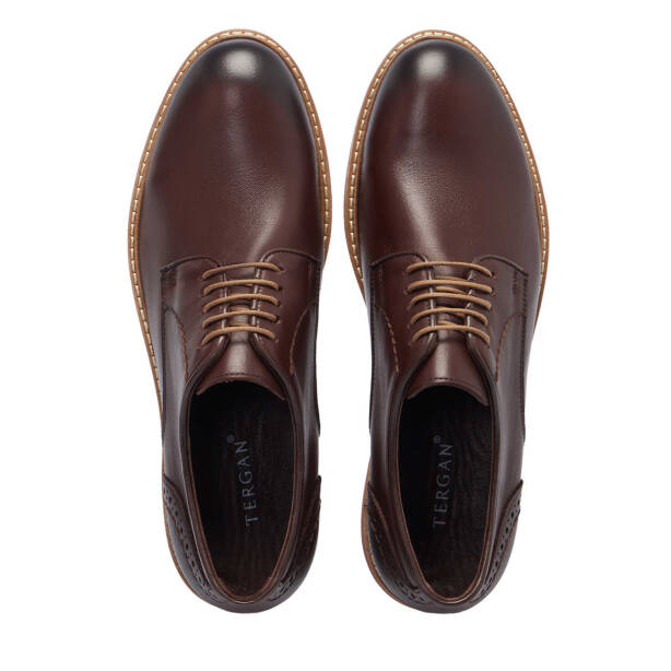 Kahverengi Hakiki Deri Erkek Klasik Ayakkabı - E25I1AY57174-M5Z - 5