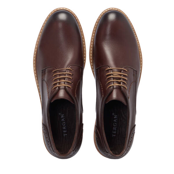 Kahverengi Hakiki Deri Erkek Klasik Ayakkabı - E25I1AY57174-M5Z - 5