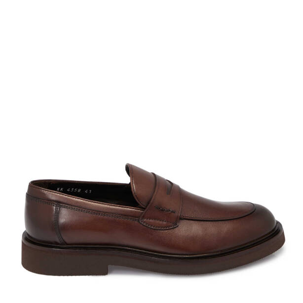 Kahverengi Deri Erkek Klasik Ayakkabı - E25S1AY57376-A24 - 3