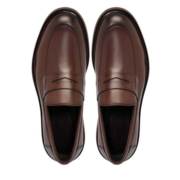 Kahverengi Deri Erkek Klasik Ayakkabı - E25S1AY57376-A24 - 5