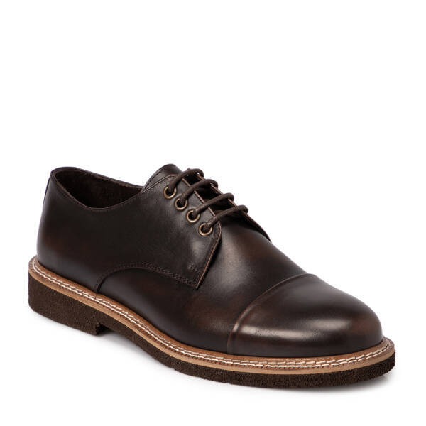 Kahverengi Deri Erkek Klasik Ayakkabı - E25S1AY57426-A24 - 1