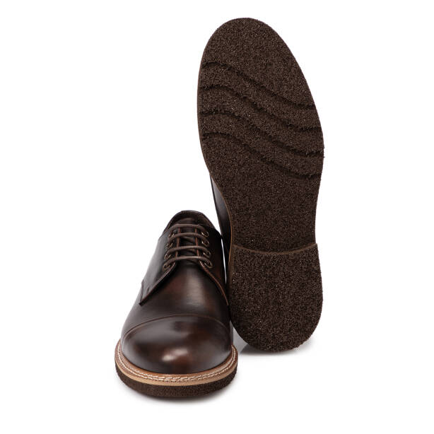 Kahverengi Deri Erkek Klasik Ayakkabı - E25S1AY57426-A24 - 4