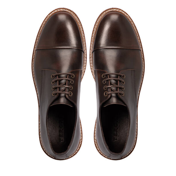 Kahverengi Deri Erkek Klasik Ayakkabı - E25S1AY57426-A24 - 5