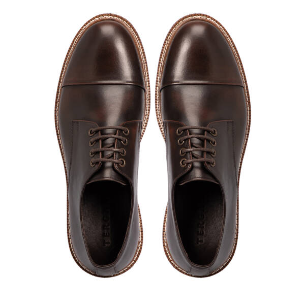 Kahverengi Deri Erkek Klasik Ayakkabı - E25S1AY57426-A24 - 5