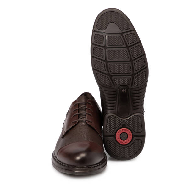 Kahverengi Deri Erkek Klasik Ayakkabı - E25S1AY57440-A24 - 4