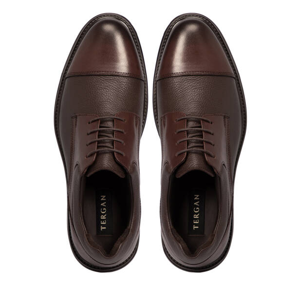 Kahverengi Deri Erkek Klasik Ayakkabı - E25S1AY57440-A24 - 5