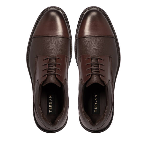 Kahverengi Deri Erkek Klasik Ayakkabı - E25S1AY57440-A24 - 5