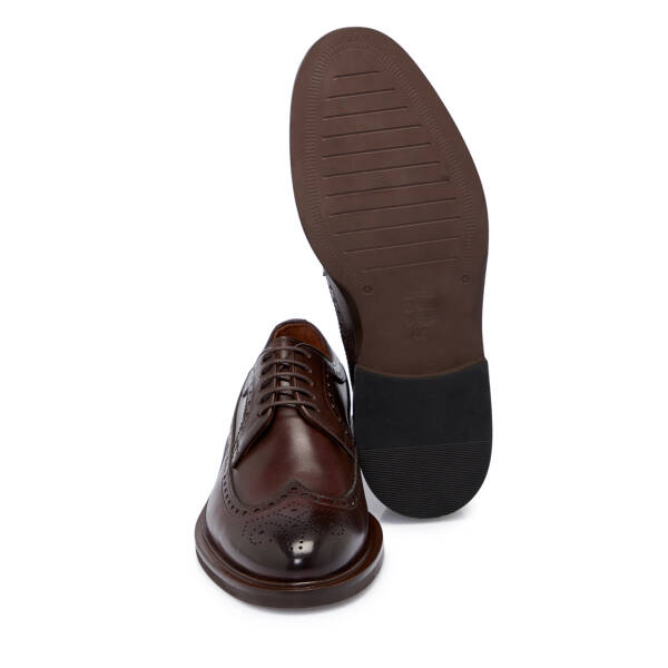 Kahverengi Deri Erkek Klasik Ayakkabı - E25S1AY57453-O8T - 4