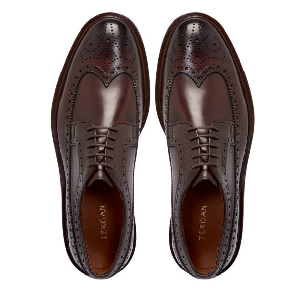 Kahverengi Deri Erkek Klasik Ayakkabı - E25S1AY57453-O8T - 5