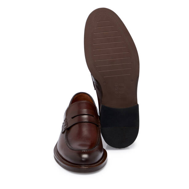 Kahverengi Deri Erkek Klasik Ayakkabı - E25S1AY57455-O8T - 4