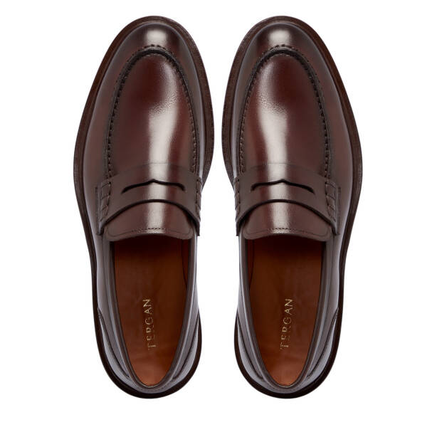 Kahverengi Deri Erkek Klasik Ayakkabı - E25S1AY57455-O8T - 5