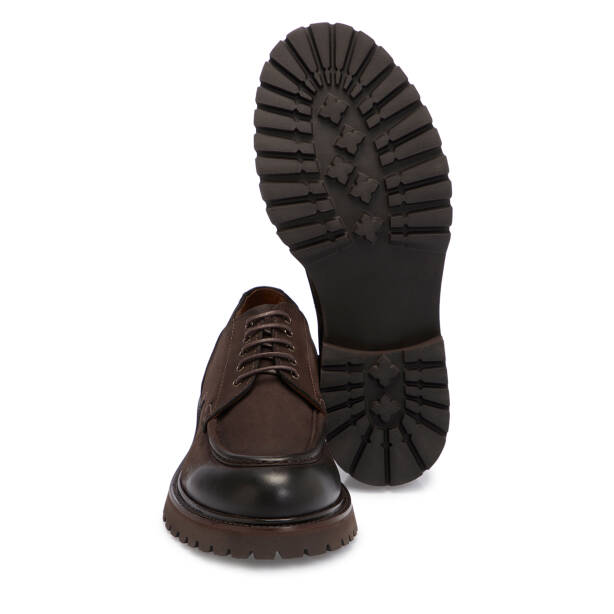 Kahverengi Deri Erkek Klasik Ayakkabı - E25S1AY57460-A24 - 4