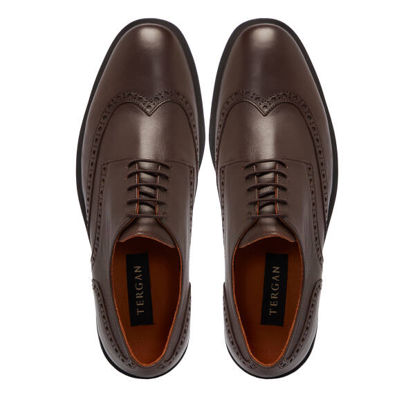 Kahverengi Deri Erkek Klasik Ayakkabı - E25S1AY57480-A24 - 5