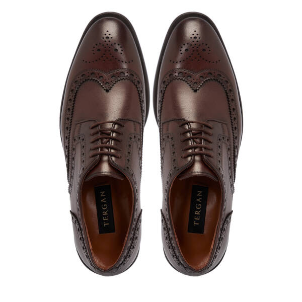 Kahverengi Deri Erkek Klasik Ayakkabı - E25S1AY57504-V94 - 5