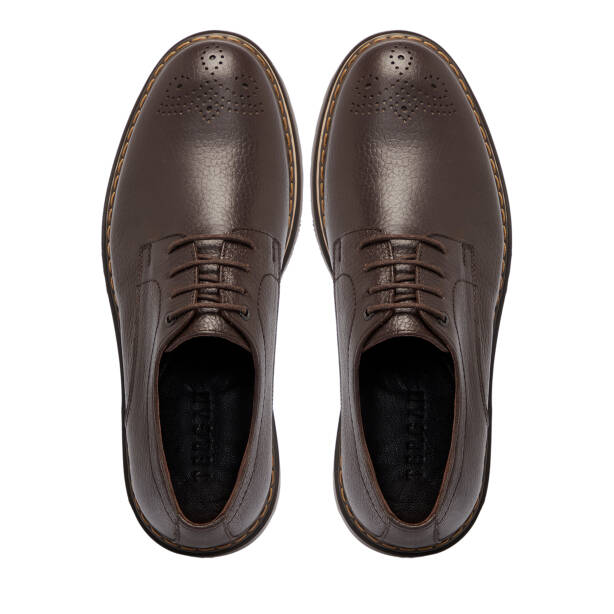 Kahverengi Deri Erkek Klasik Ayakkabı - E25S1AY57519-A42 - 5