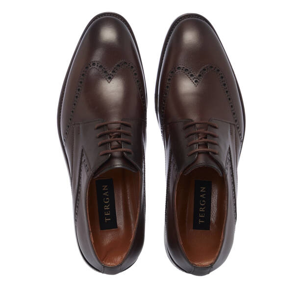 Kahverengi Deri Erkek Klasik Ayakkabı - E25S1AY57532-B90 - 5