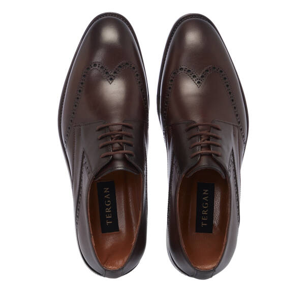 Kahverengi Deri Erkek Klasik Ayakkabı - E25S1AY57532-B90 - 5