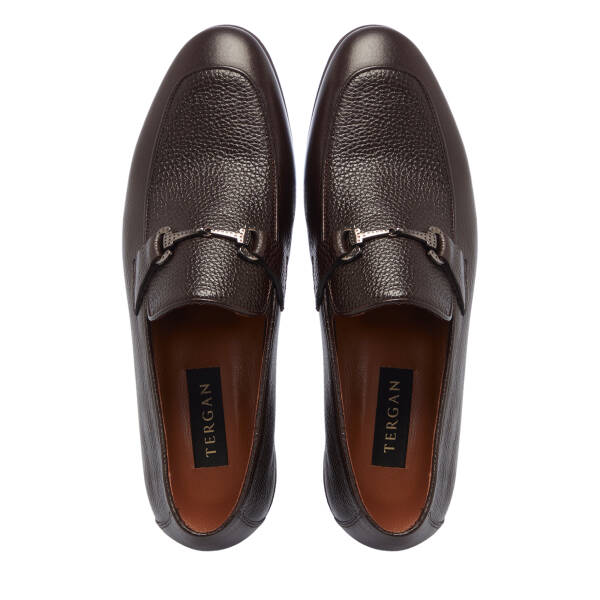 Kahverengi Deri Erkek Klasik Ayakkabı - E25S1AY57536-A42 - 5