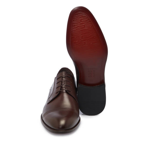 Kahverengi Deri Erkek Klasik Ayakkabı - E25S1AY57556-B90 - 4