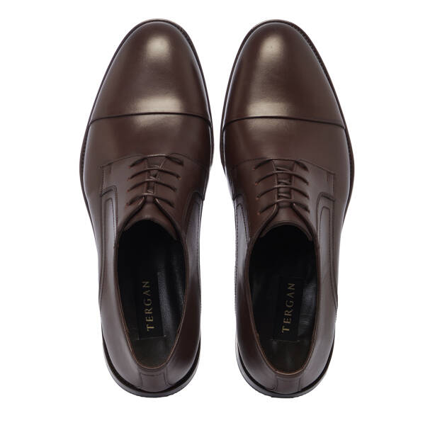 Kahverengi Deri Erkek Klasik Ayakkabı - E25S1AY57556-B90 - 5