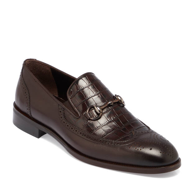 Kahverengi Deri Erkek Klasik Ayakkabı - E25S1AY57567-B90 - 1