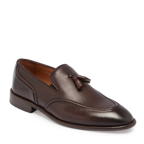 Kahverengi Deri Erkek Klasik Ayakkabı - E25S1AY57569-B90 - 1