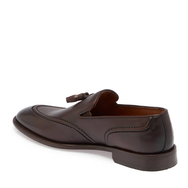 Kahverengi Deri Erkek Klasik Ayakkabı - E25S1AY57569-B90 - 2