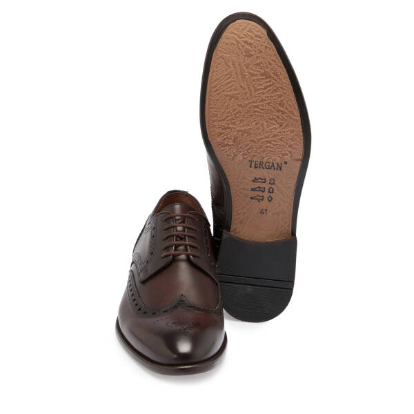 Kahverengi Deri Erkek Klasik Ayakkabı - E25S1AY57574-B90 - 4