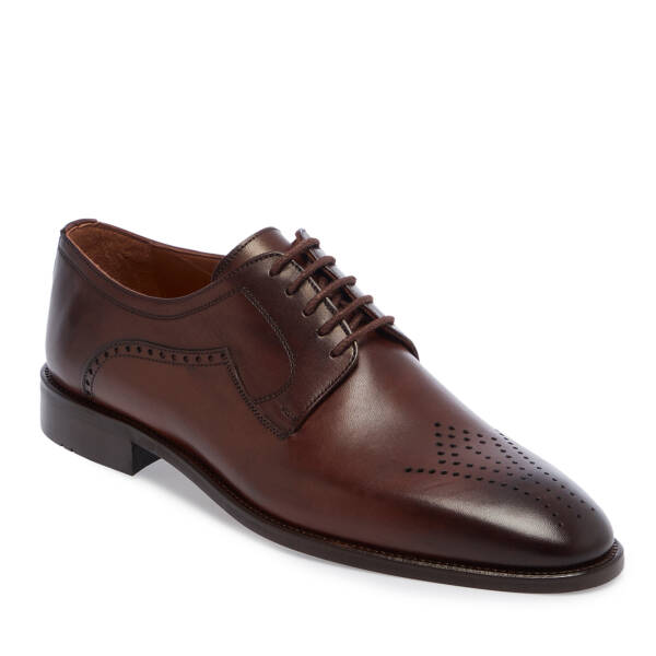 Kahverengi Deri Erkek Klasik Ayakkabı - E25S1AY57578-B90 - 1