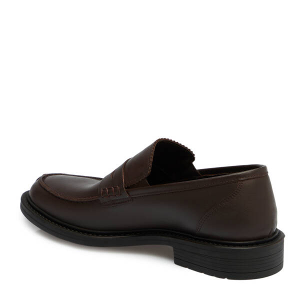 Kahverengi Hakiki Deri Erkek Klasik Ayakkabı - E25S1AY57649-A24 - Tergan