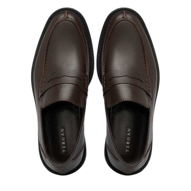 Kahverengi Hakiki Deri Erkek Klasik Ayakkabı - E25S1AY57649-A24 - Tergan