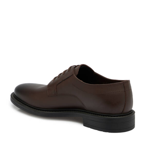 Kahverengi Hakiki Deri Erkek Klasik Ayakkabı - E25S1AY57651-A24 - 3