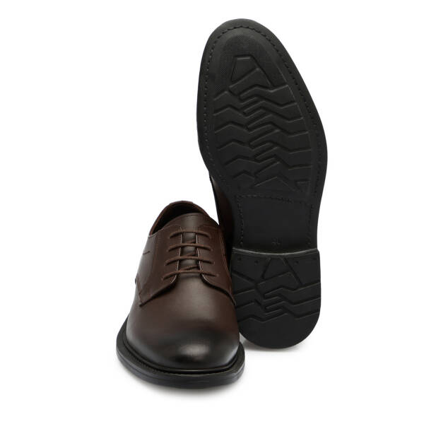 Kahverengi Hakiki Deri Erkek Klasik Ayakkabı - E25S1AY57651-A24 - 4