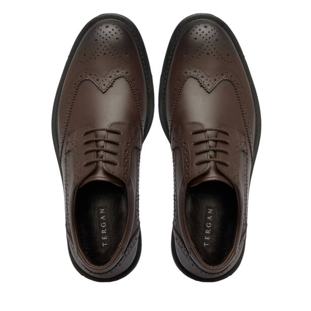 Kahverengi Hakiki Deri Erkek Klasik Ayakkabı - E25S1AY57652-A24 - Tergan