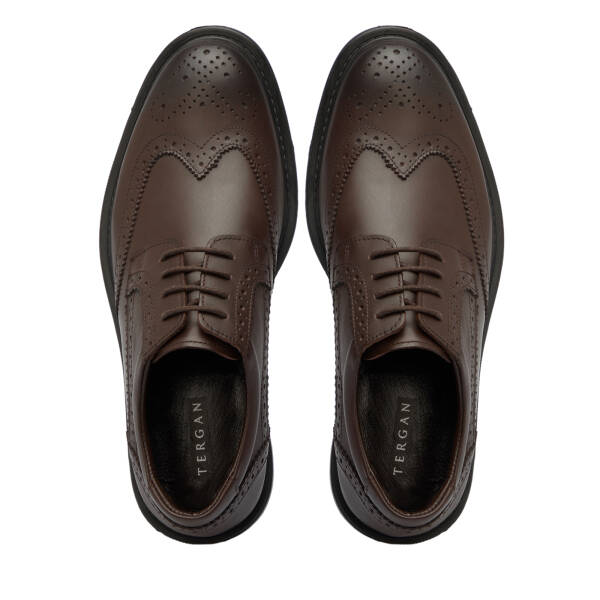 Kahverengi Hakiki Deri Erkek Klasik Ayakkabı - E25S1AY57652-A24 - 5