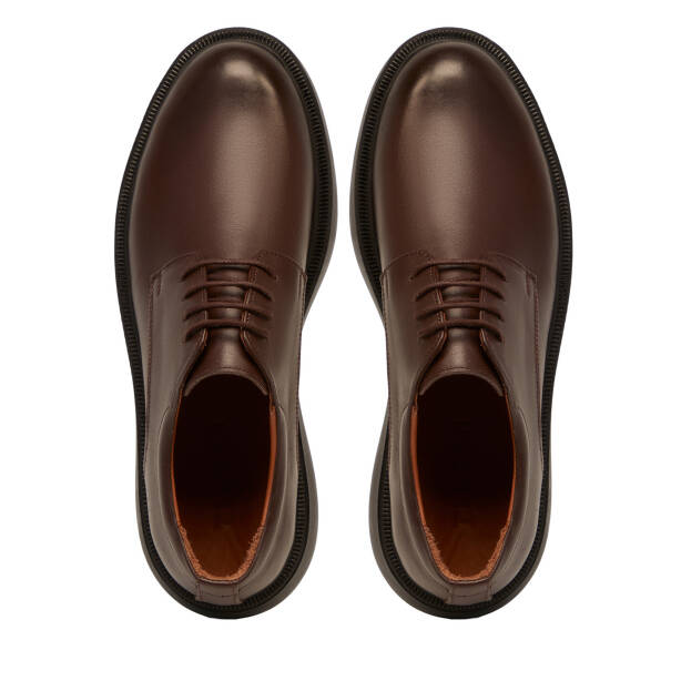 Kahverengi Hakiki Deri Erkek Klasik Ayakkabı - E25S1AY57674-A24 - Tergan