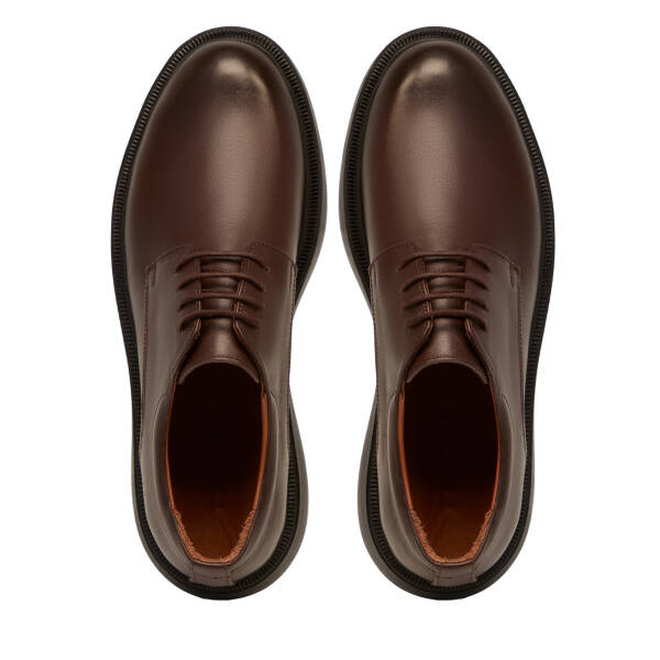 Kahverengi Hakiki Deri Erkek Klasik Ayakkabı - E25S1AY57674-A24 - 5
