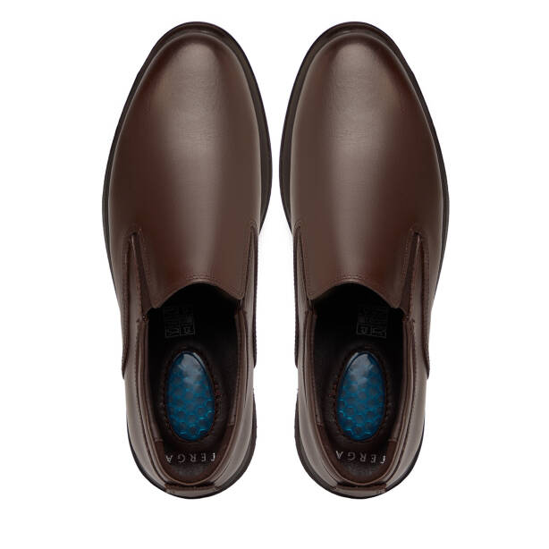 Kahverengi Hakiki Deri Erkek Klasik Ayakkabı - E25S1AY57686-A24 - Tergan