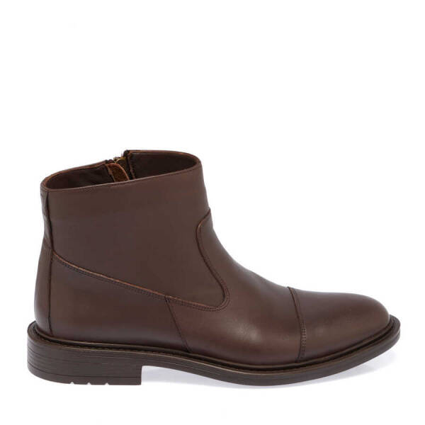 Kahverengi Hakiki Deri Erkek Klasik Bot - E23K1BT56416-A24 - 1