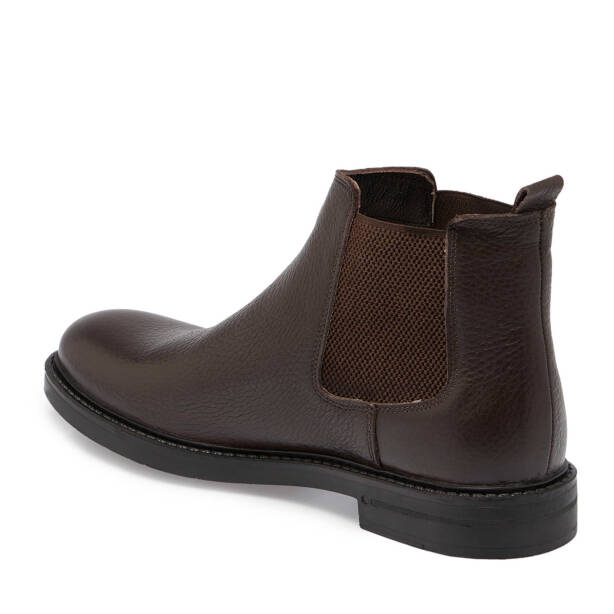 Kahverengi Hakiki Deri Erkek Klasik Bot - E24K1BT56989-A42 - 3