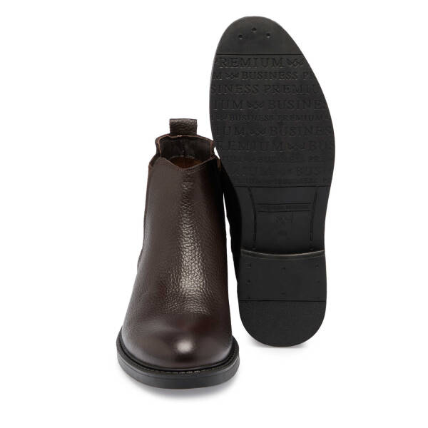 Kahverengi Hakiki Deri Erkek Klasik Bot - E24K1BT56989-A42 - 4