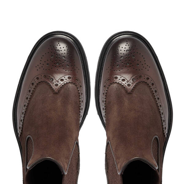 Kahverengi Deri Erkek Klasik Bot - E24K1BT57044-B90 - 5