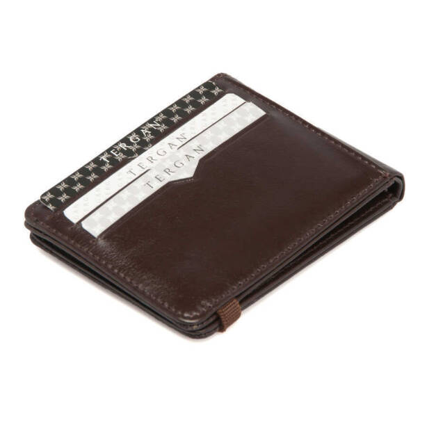 Kahverengi Deri Erkek Kredi Kartlık - S1KK00001600-B07 - 4