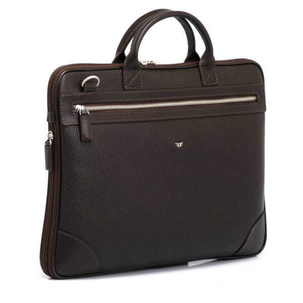 Kahverengi Deri Erkek Laptop Çantası - S1LC00021111-P18 - 2