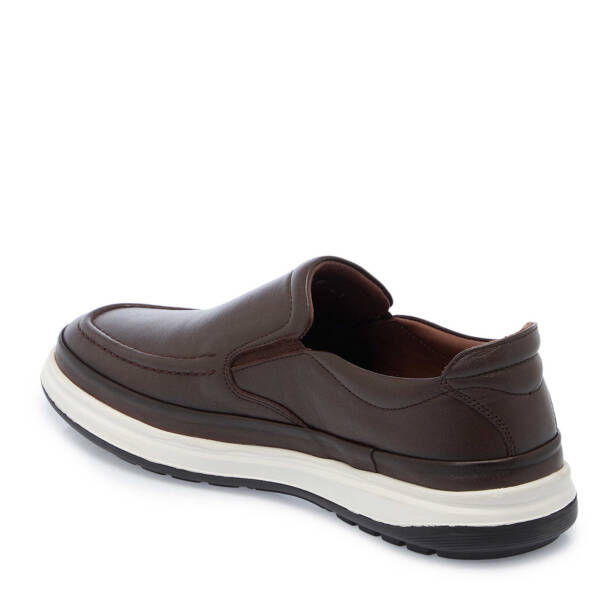Kahverengi Hakiki Deri Erkek Loafer - E25I1AY57290-A24 - Tergan