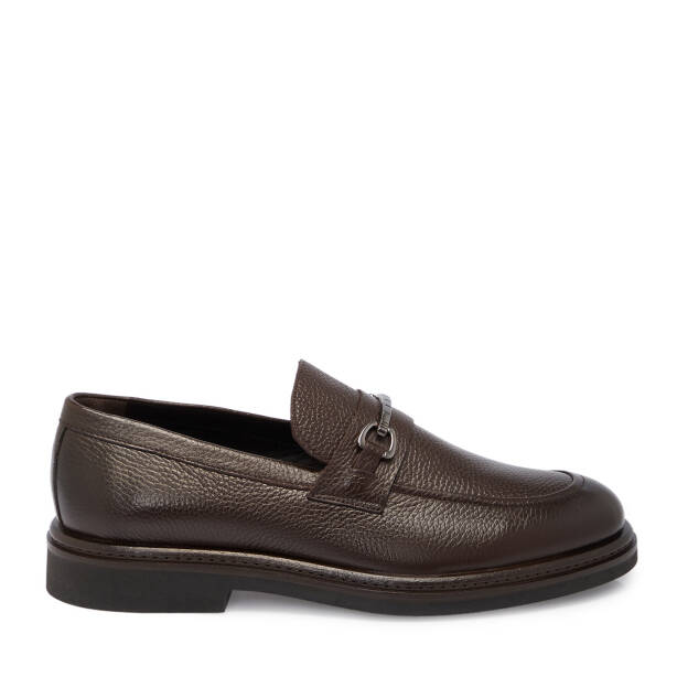 Kahverengi Deri Erkek Loafer - E25S1AY57375-A24 - 3