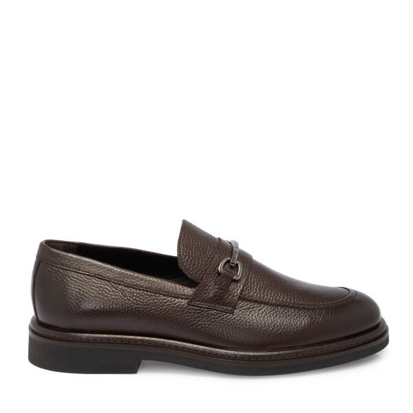 Kahverengi Deri Erkek Loafer - E25S1AY57375-A24 - 3