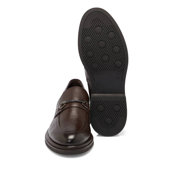 Kahverengi Deri Erkek Loafer - E25S1AY57375-A24 - 4