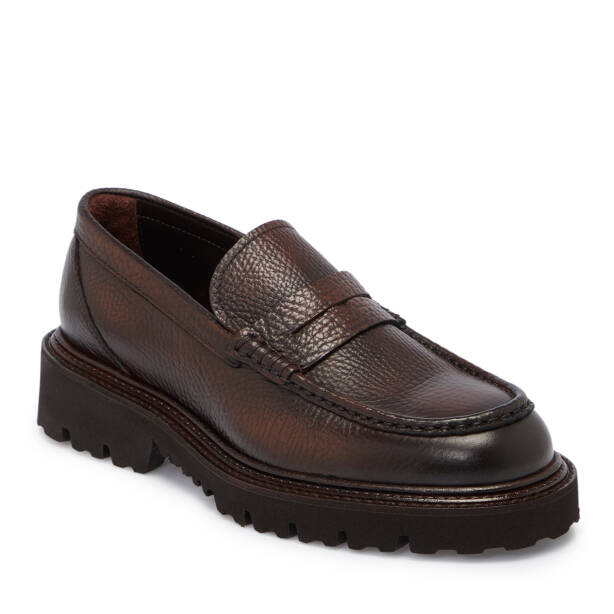 Kahverengi Deri Erkek Loafer - E25S1AY57405-A24 - 1