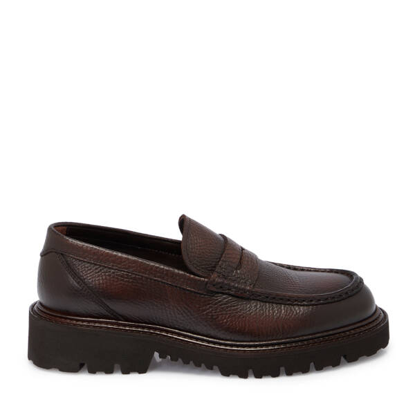 Kahverengi Deri Erkek Loafer - E25S1AY57405-A24 - 3